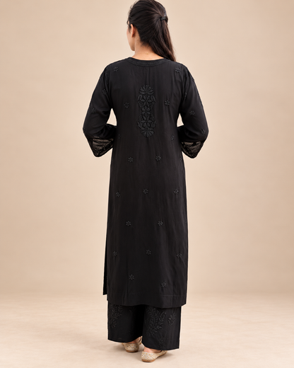 Aayat Rayon Long Chikankari Kurti