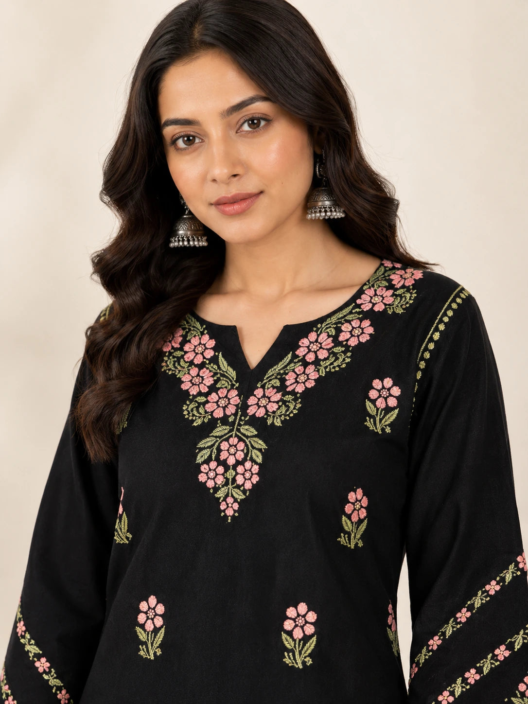 Aayat Premium Rayon Straight Chikankari Kurti