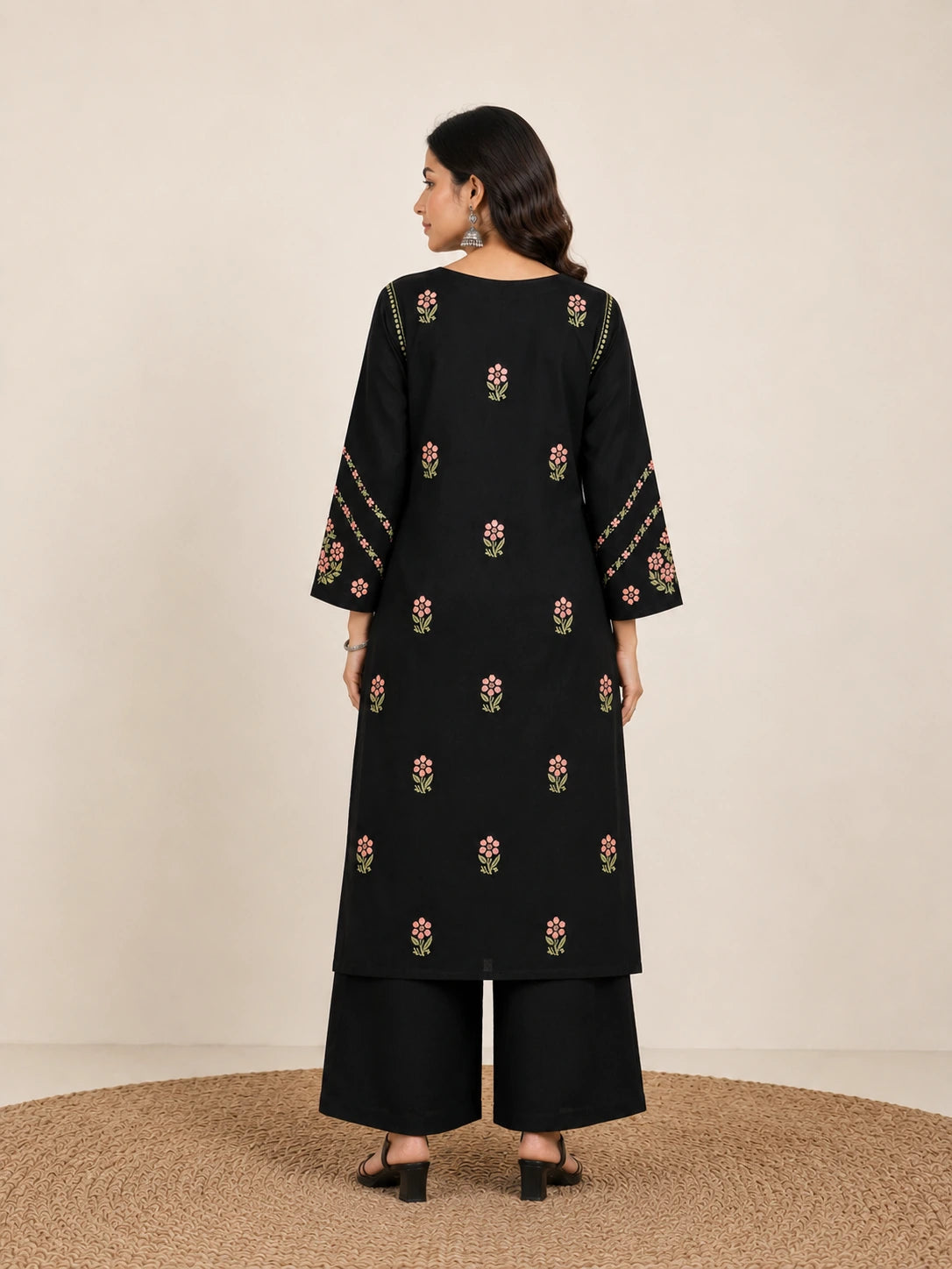 Aayat Premium Rayon Straight Chikankari Kurti