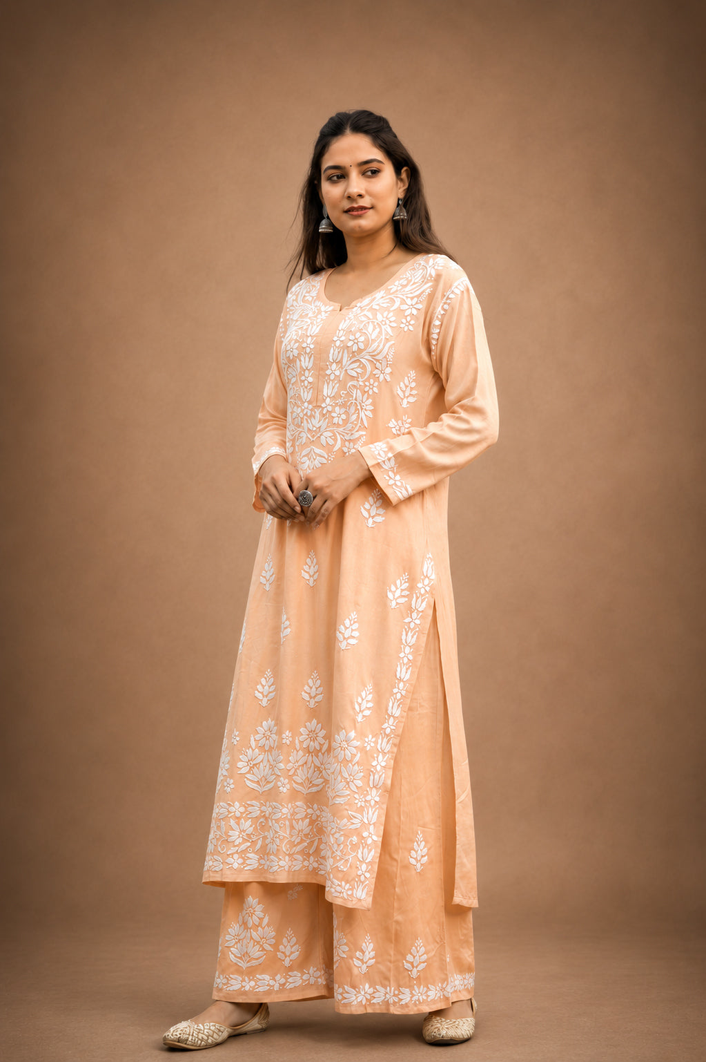 Falak Modal Chikankari Kurta Plazzo Set