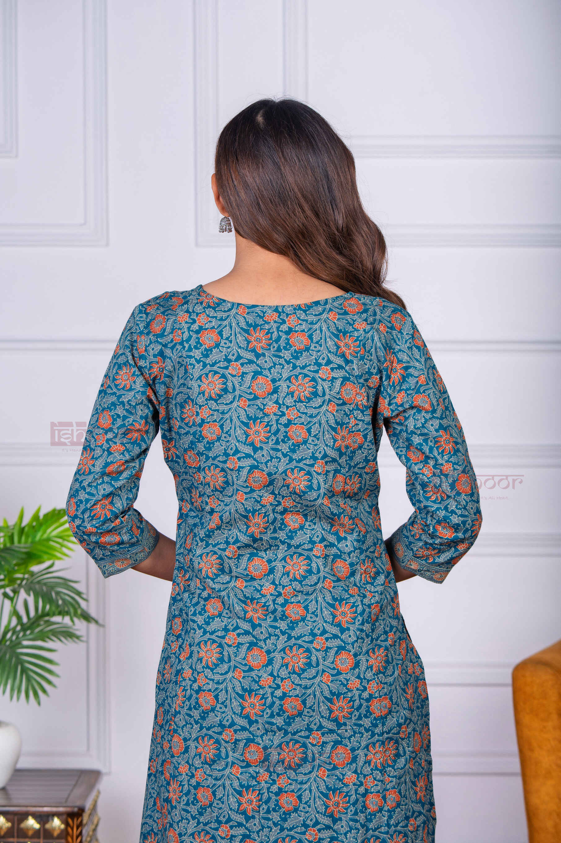 Saanjh 3 Piece Stitched Suit Set with Dupatta 6 - aqua-blue