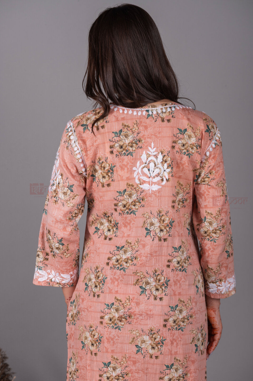 Meher Mul Cotton Chikankari Kurta Palazzo Set - rose-pink