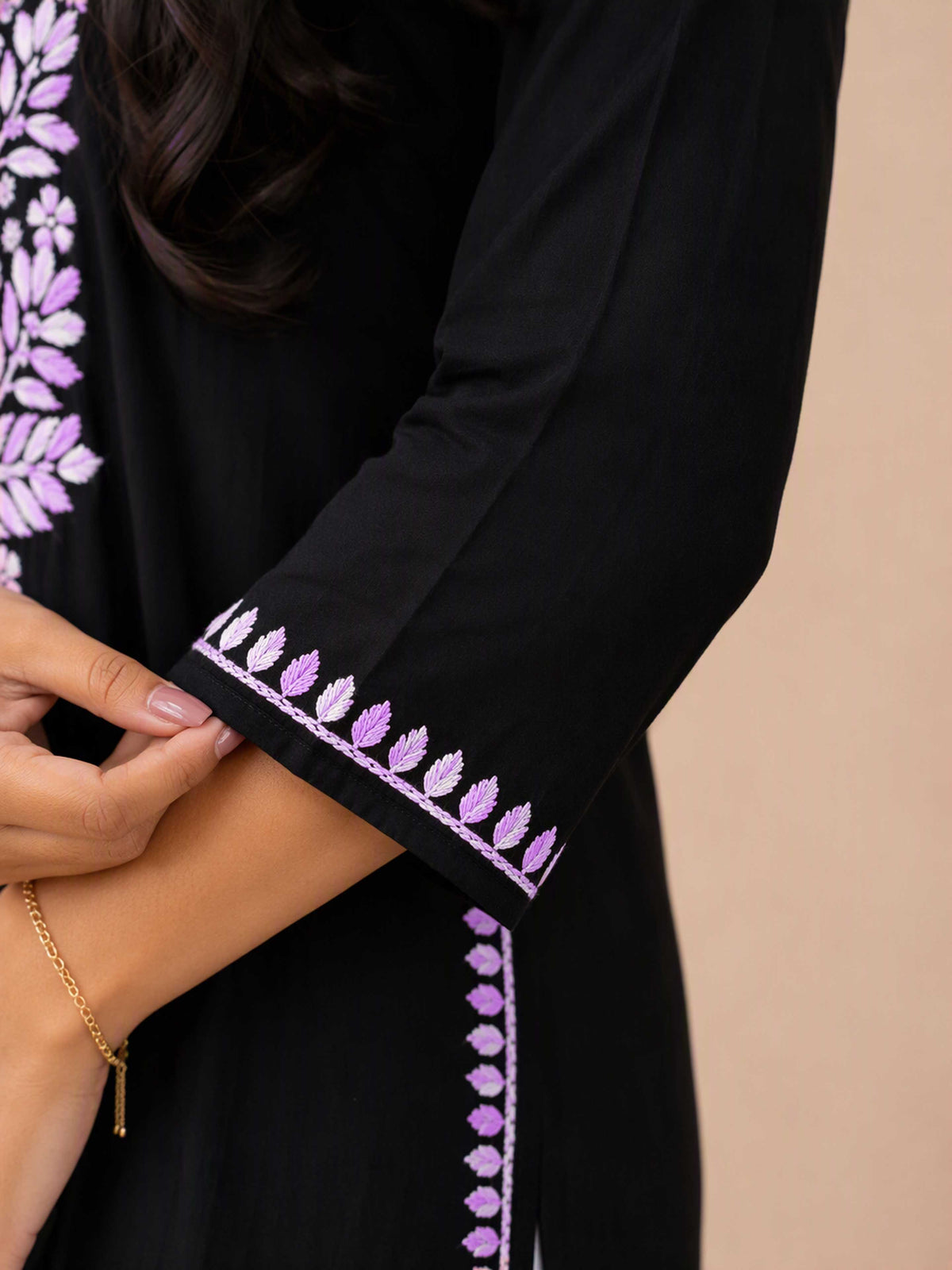 Aayat Premium Rayon Multi Colour Long Chikankari Kurti
