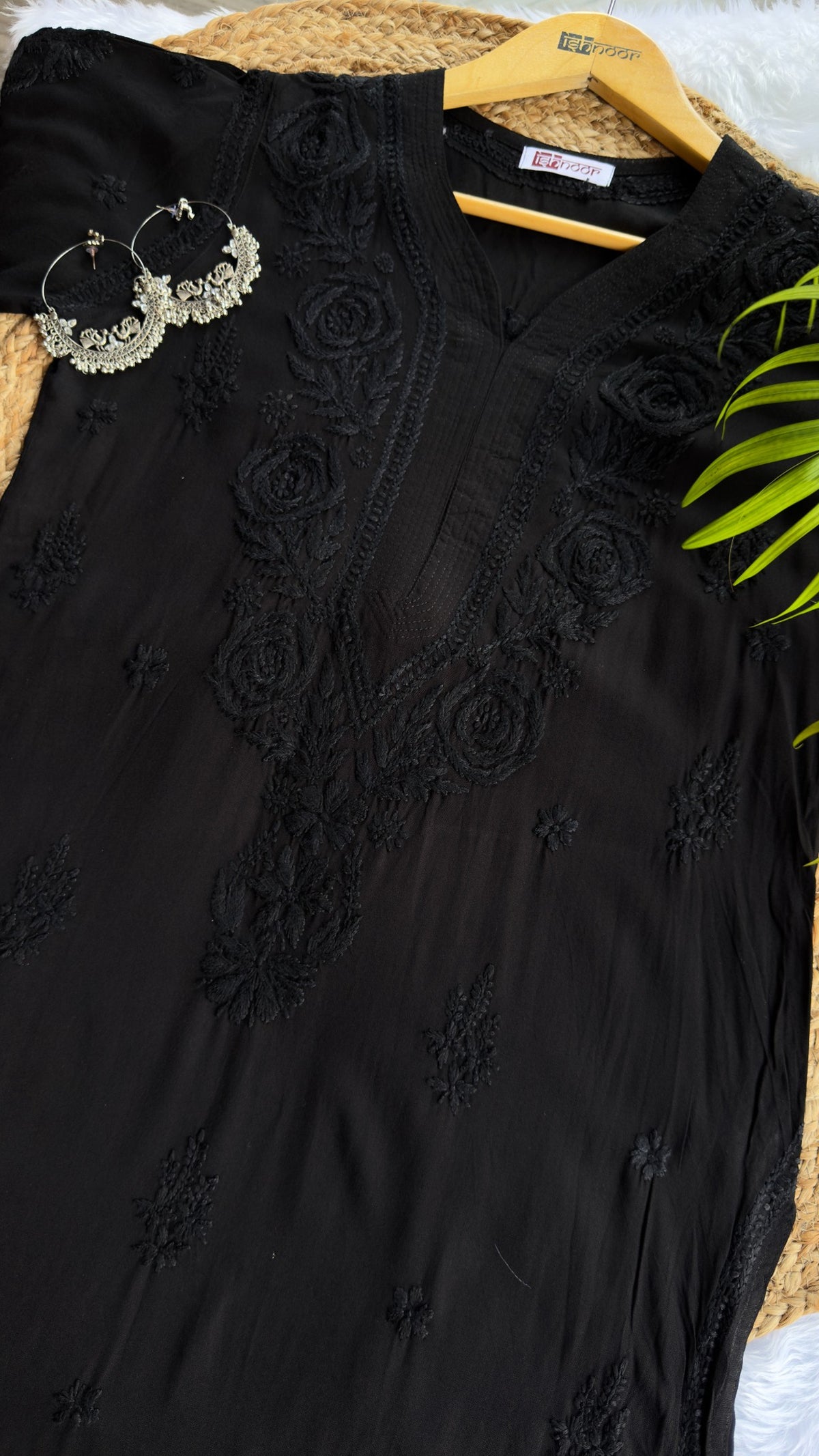 Aayat Rayon Long Chikankari Kurti