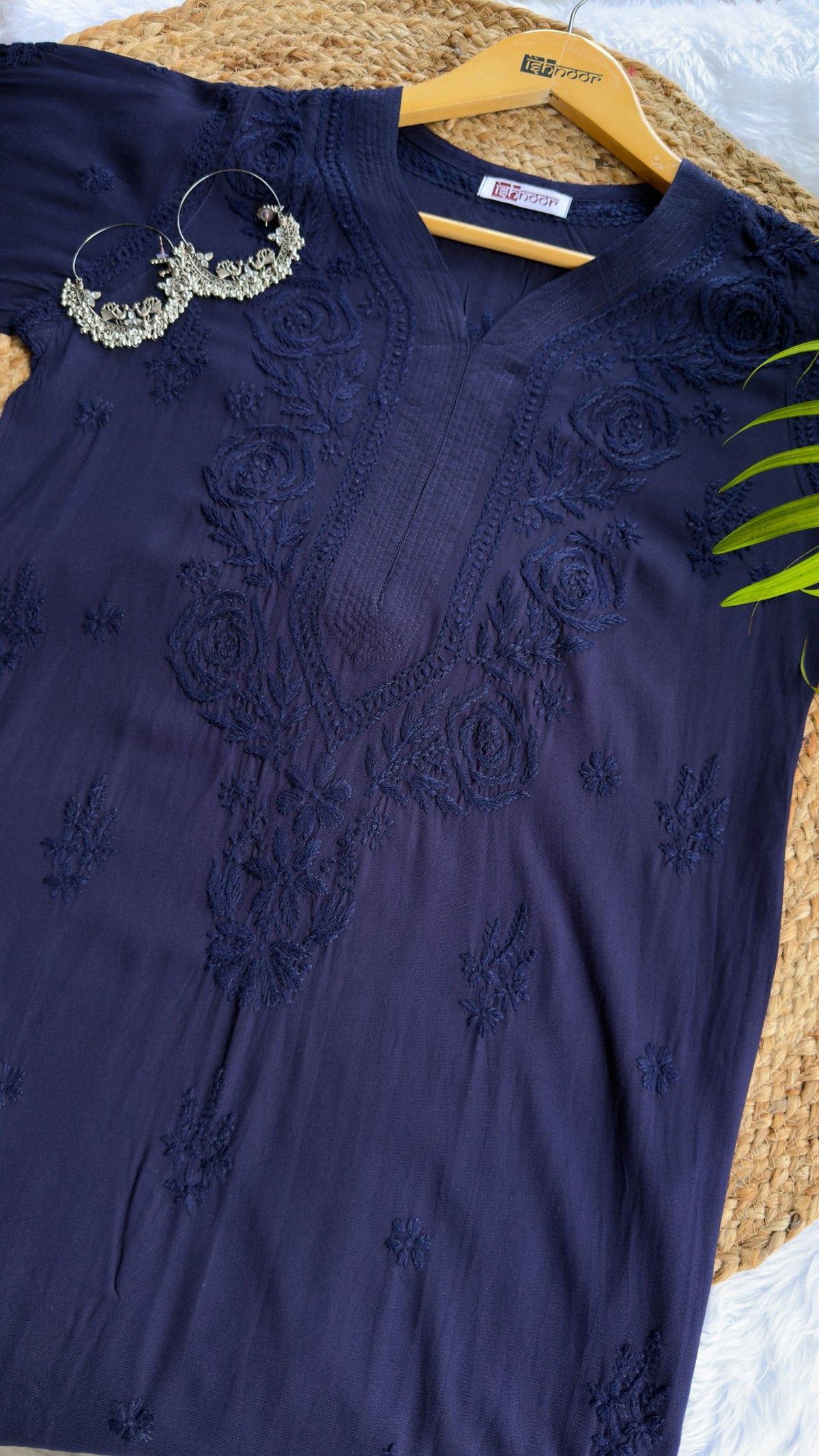 Aayat Rayon Long Chikankari Kurti