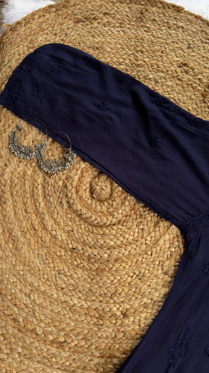 Aayat Rayon Long Chikankari Kurti