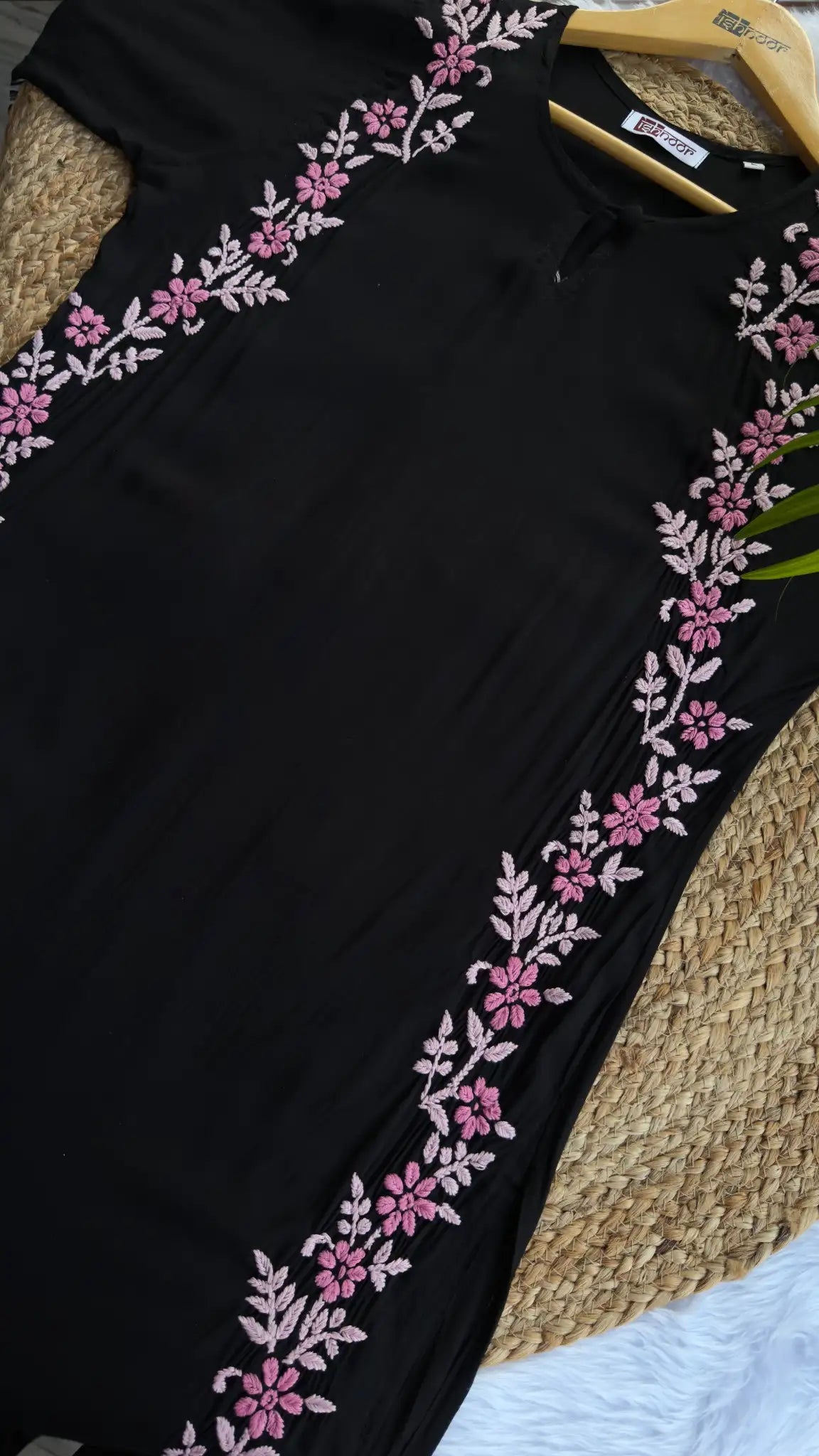 Aayat Modal Multi Colour Long Chikankari Kurti