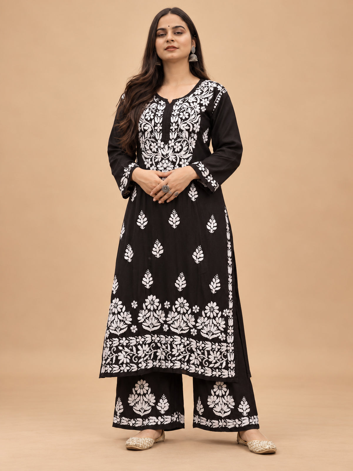 Falak Modal Chikankari Kurta Plazzo Set