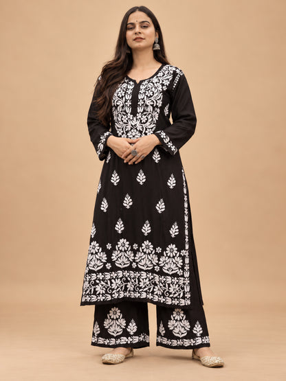 Falak Modal Chikankari Kurta Plazzo Set