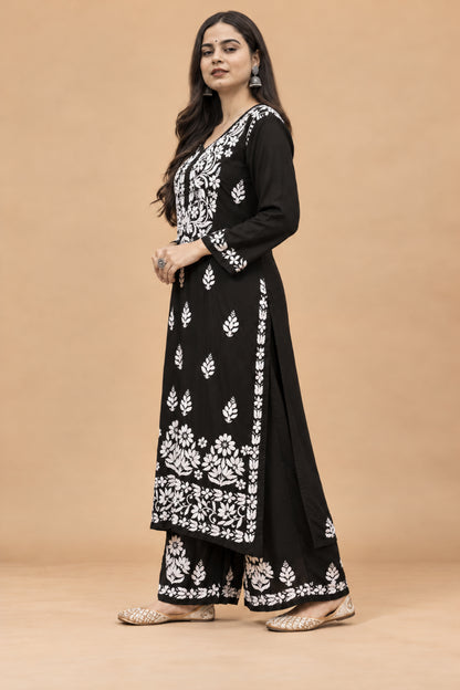 Falak Modal Chikankari Kurta Plazzo Set